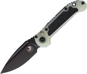 Microtech Auto LUDT GenIII Jade G10 Button Lock