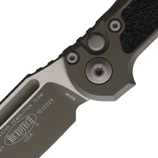 Microtech Auto LUDT GenIII Moss Green Cerakote Button Lock