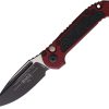 Microtech Auto LUDT GenIII Merlot Aluminum Button Lock