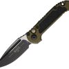 Microtech Auto LUDT GenIII Button Lock - OD Green