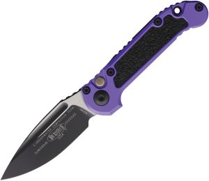Microtech Auto LUDT GenIII Button Lock - Purple