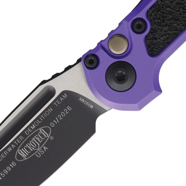 Microtech Auto LUDT GenIII Button Lock - Purple