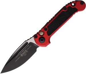 Microtech Auto LUDT GenIII Button Lock - Red