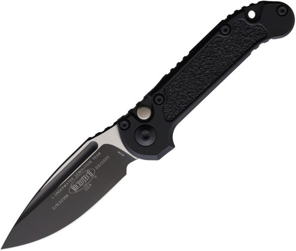 Microtech Auto LUDT GenIII Button Lock - Black