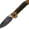 Microtech Auto LUDT GenIII Button Lock - Tan