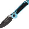 Microtech Auto LUDT GenIII Button Lock - Turquoise