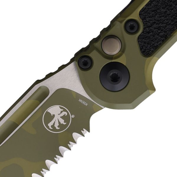 Microtech Auto LUDT Bazooka Camo - Serrated M390MK