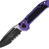 Microtech Auto LUDT GenIII Button Lock - Purple
