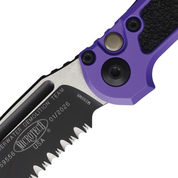 Microtech Auto LUDT GenIII Button Lock - Purple