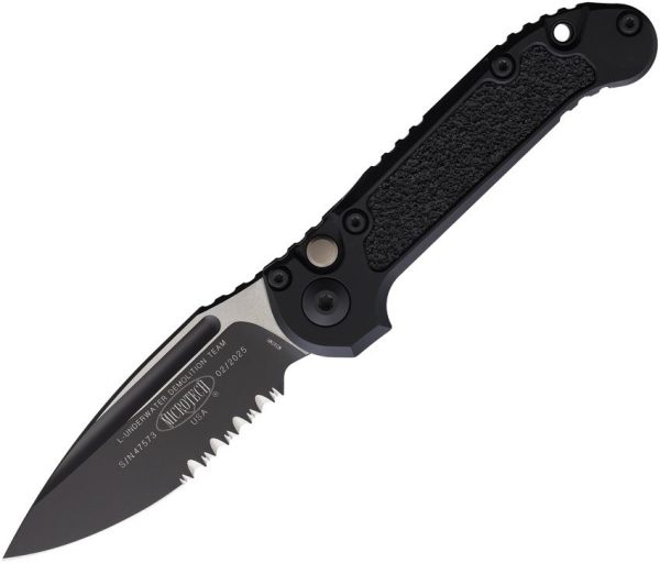 Microtech Auto LUDT GenIII Button Lock - Black