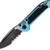 Microtech Auto LUDT GenIII Button Lock - Turquoise