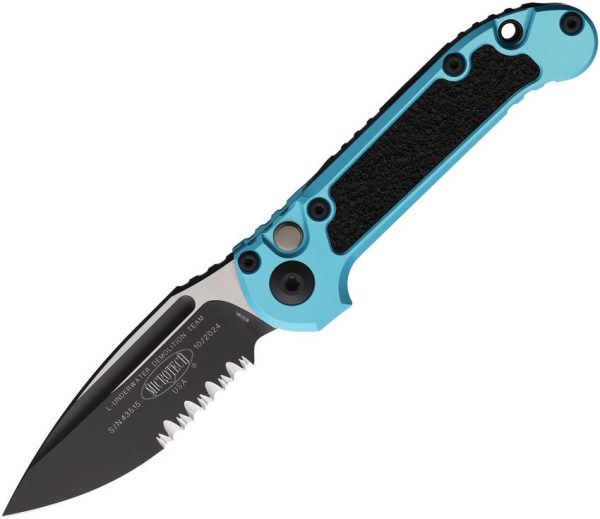 Microtech Auto LUDT GenIII Button Lock - Turquoise