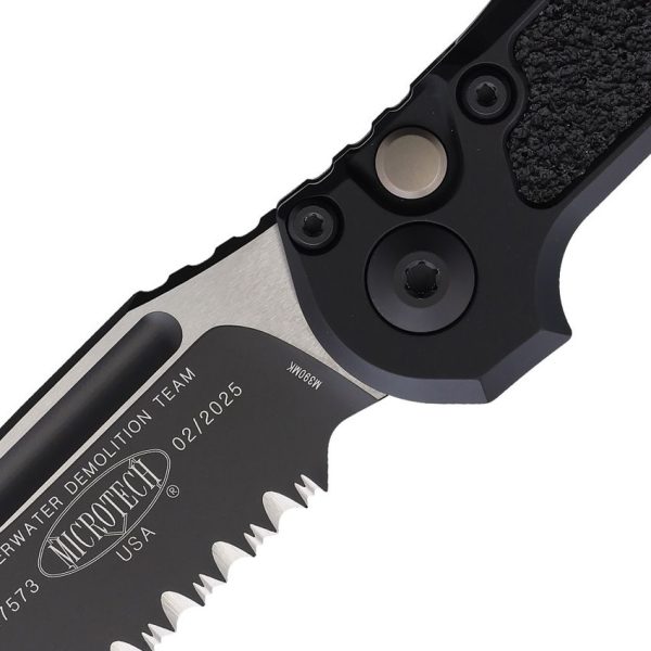 Microtech Auto LUDT GenIII Button Lock - Black