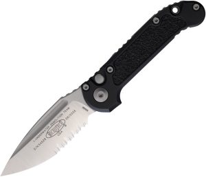 Microtech Auto LUDT GenIII Button Lock - Black Satin