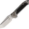 Microtech Auto LUDT Marfione Select Stonewash Titanium