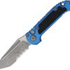 Microtech LUDT GenIII Blue Apocalyptic Serrated