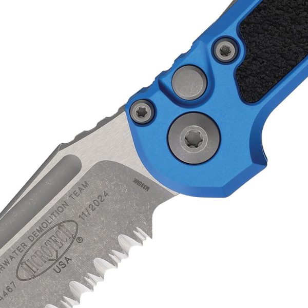 Microtech LUDT GenIII Blue Apocalyptic Serrated