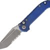 Microtech LUDT Marfione Select Antique Blue Titanium