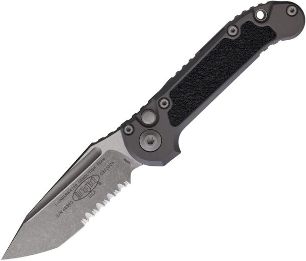 Microtech LUDT GenIII Gray Apocalyptic Serrated