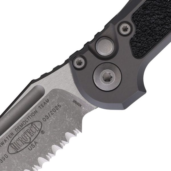 Microtech LUDT GenIII Gray Apocalyptic Serrated