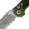 Microtech Auto LUDT Button Lock M390 Tanto Folding Knife OD Green
