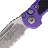 Microtech Auto LUDT GenIII Button Lock - Purple Aluminum