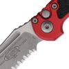 Microtech Auto LUDT GenIII Button Lock - Red Aluminum
