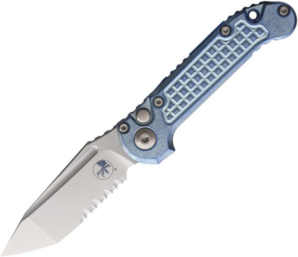 Microtech Auto LUDT Marfione Select - Ice Blue Titanium Frag