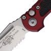 Microtech Auto LUDT GenIII Button Lock - Merlot Aluminum