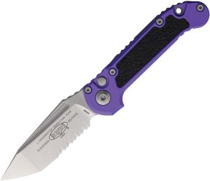 Microtech Auto LUDT GenIII Purple Aluminum Button Lock