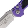 Microtech Auto LUDT GenIII Purple Aluminum Button Lock