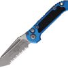 Microtech Auto LUDT GenIII Blue Apocalyptic Button Lock