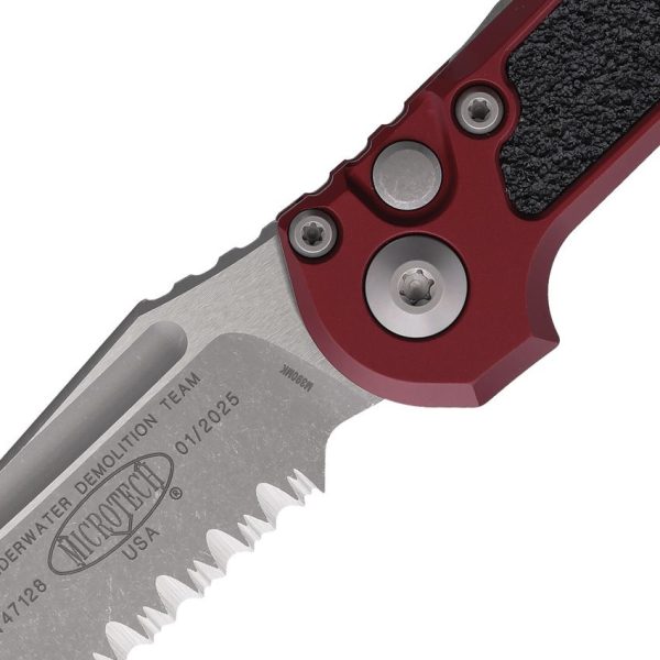 Microtech Auto LUDT GenIII Merlot Apocalyptic Button Lock