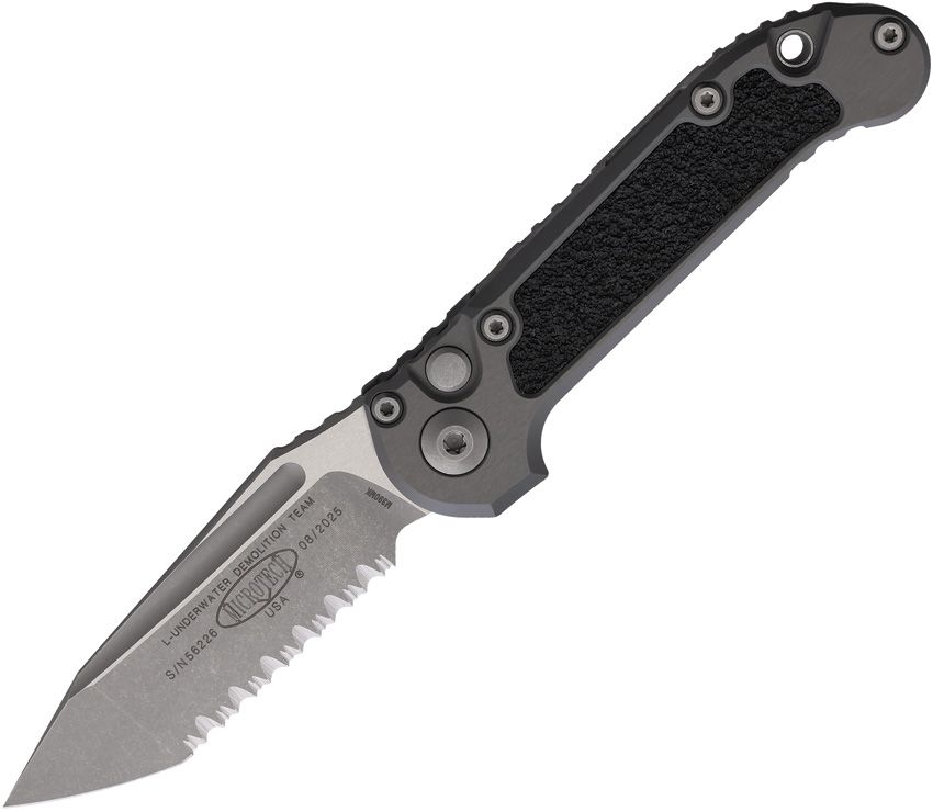 MCT113612APNC.jpg Microtech Auto LUDT GenIII Apocalyptic - Gray Handle