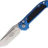 Microtech Auto LUDT GenIII Stonewash - Blue Handle