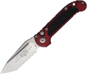 Microtech Auto LUDT GenIII Stonewash - Merlot Handle