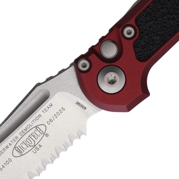 Microtech Auto LUDT GenIII Stonewash - Merlot Handle