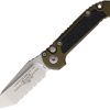 Microtech Auto LUDT GenIII Stonewash - OD Green Handle