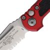 Microtech Auto LUDT GenIII Stonewash - Red Handle