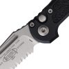 Microtech Auto LUDT GenIII Black Tanto Serrated Button Lock