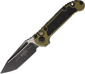 Microtech Auto LUDT GenIII Button Lock - OD Green M390MK