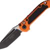 Microtech Auto LUDT GenIII Button Lock - Orange M390MK