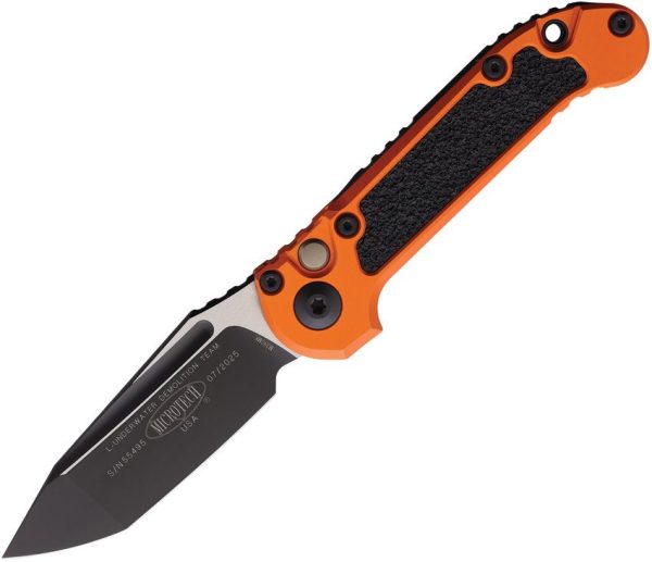 Microtech Auto LUDT GenIII Button Lock - Orange M390MK