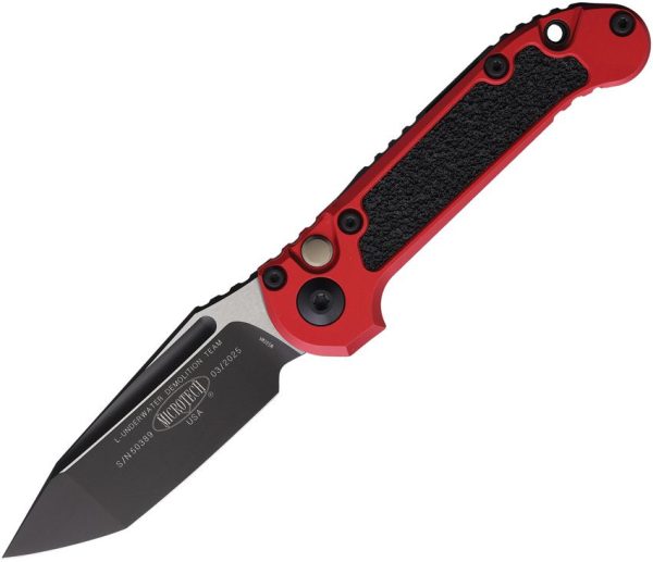 Microtech Auto LUDT GenIII Red Aluminum Tanto Blade