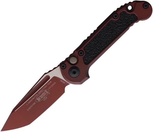 Microtech Auto LUDT GenIII Weathered Crimson Tanto
