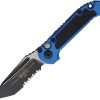 Microtech Auto LUDT GenIII Serrated Blue Tanto Blade