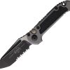 Microtech Auto LUDT GenIII Serrated Gray Tanto Blade