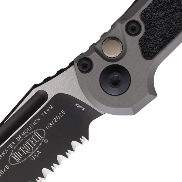 Microtech Auto LUDT GenIII Serrated Gray Tanto Blade