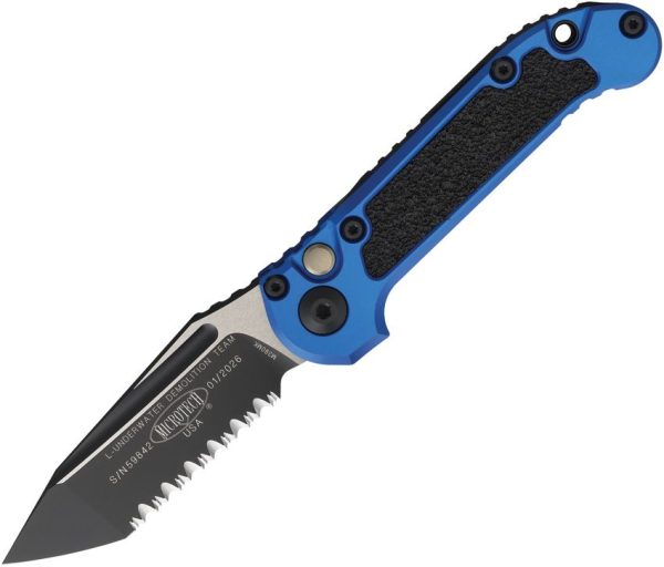 Microtech Auto LUDT GenIII Blue M390MK Serrated