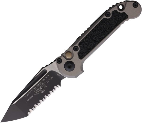 Microtech Auto LUDT GenIII Gray M390MK Serrated